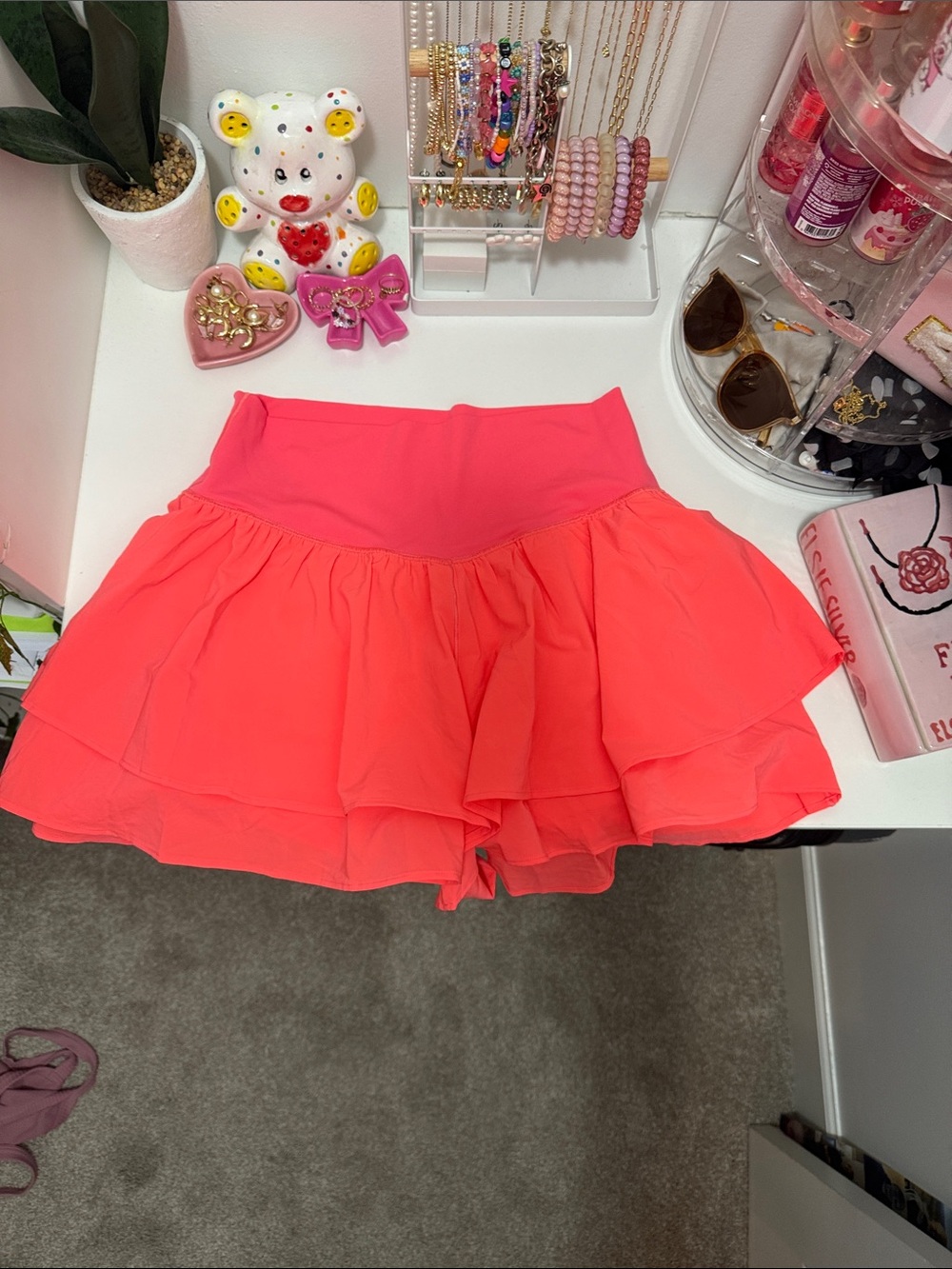 aerie Coral Pink Athletic Skort Shorts